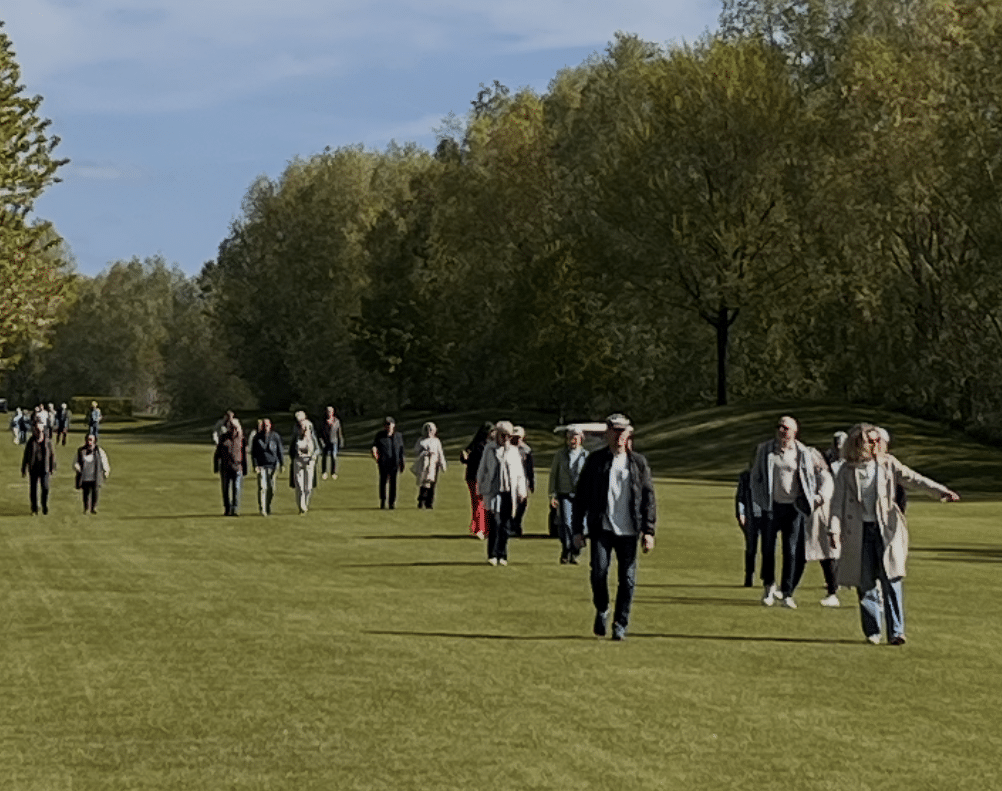 Wandeling door de (golf)baan veel bezocht